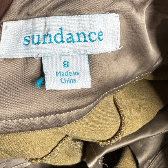 Sundance Iva Cargo Pants in Butternut Tan Cropped Lagenlook Womens Size 8 - Picture 10 of 11